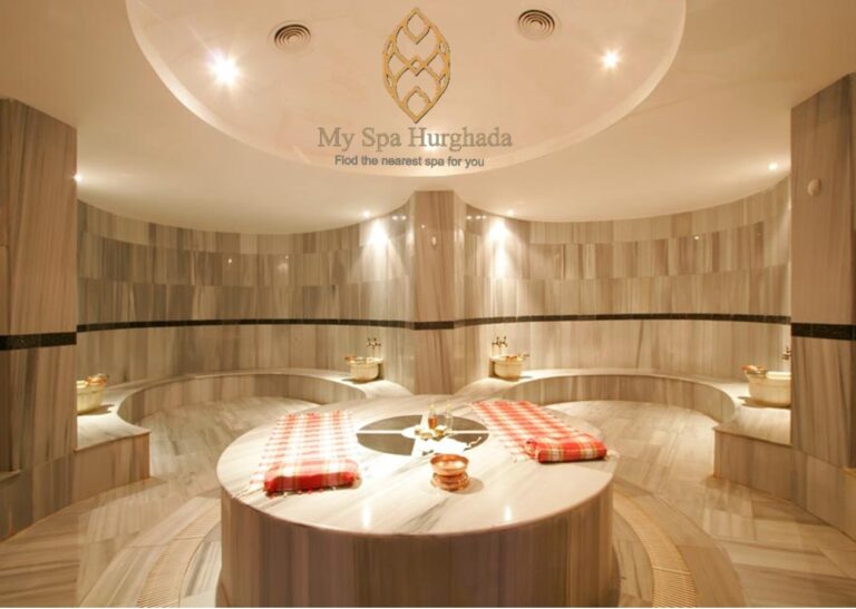 Traditional Turkish bath round marble stone room for The Ultimate Hammam Experience in Hurghada