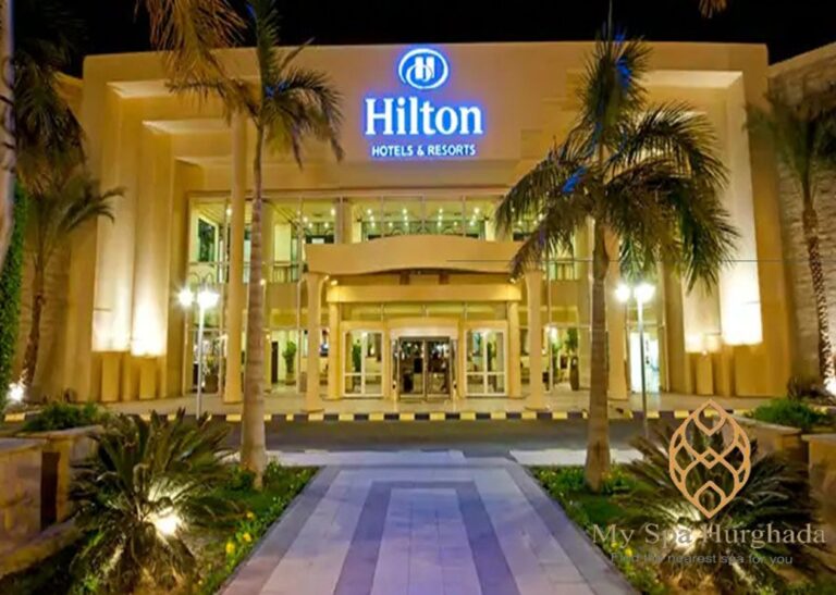 Spa from Hilton Hurghada Plaza relaxation session and hotel entrance